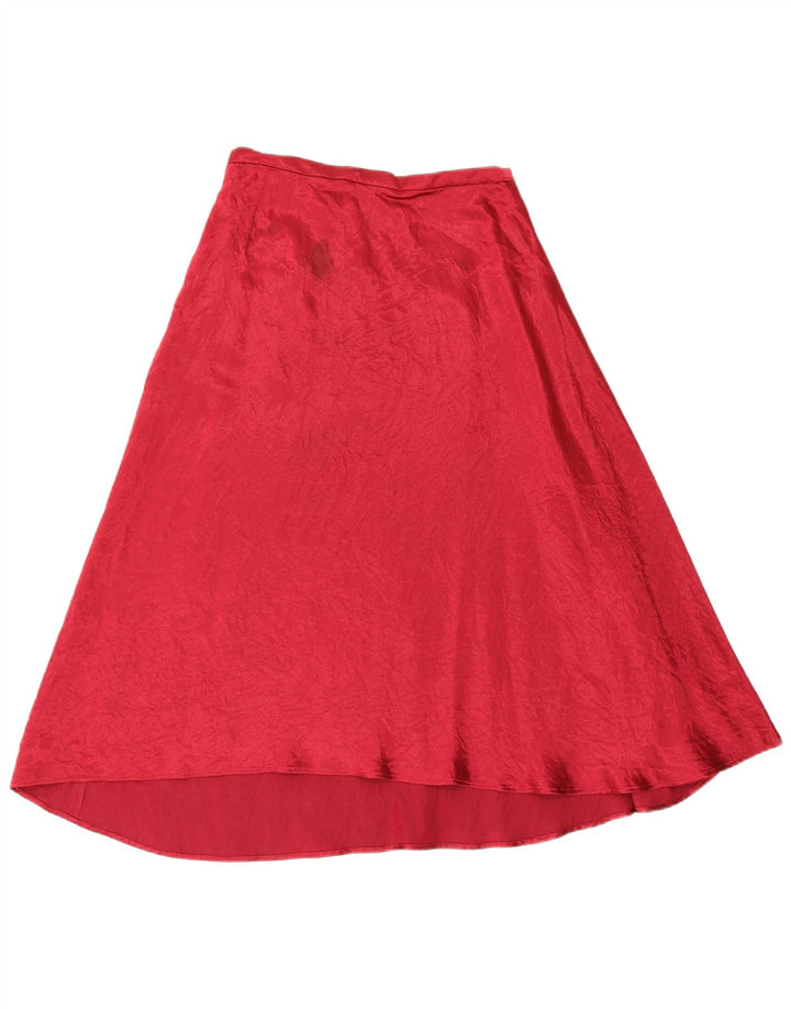 Marks & Spencer Jupe trapèze pour femme UK 8 Small W26 Acétate rouge