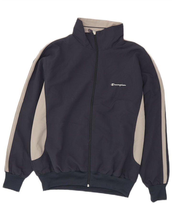Champion Veste de survêtement pour homme Petit Bleu Marine Colorblock Polyester