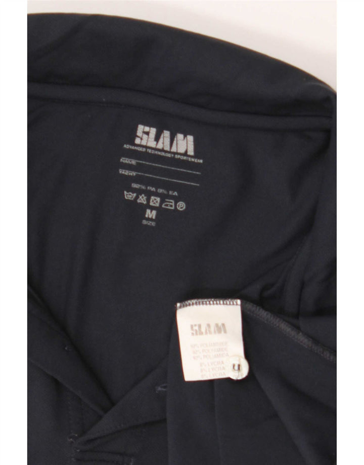 Slam Polo graphique homme bleu marine moyen Polyamide