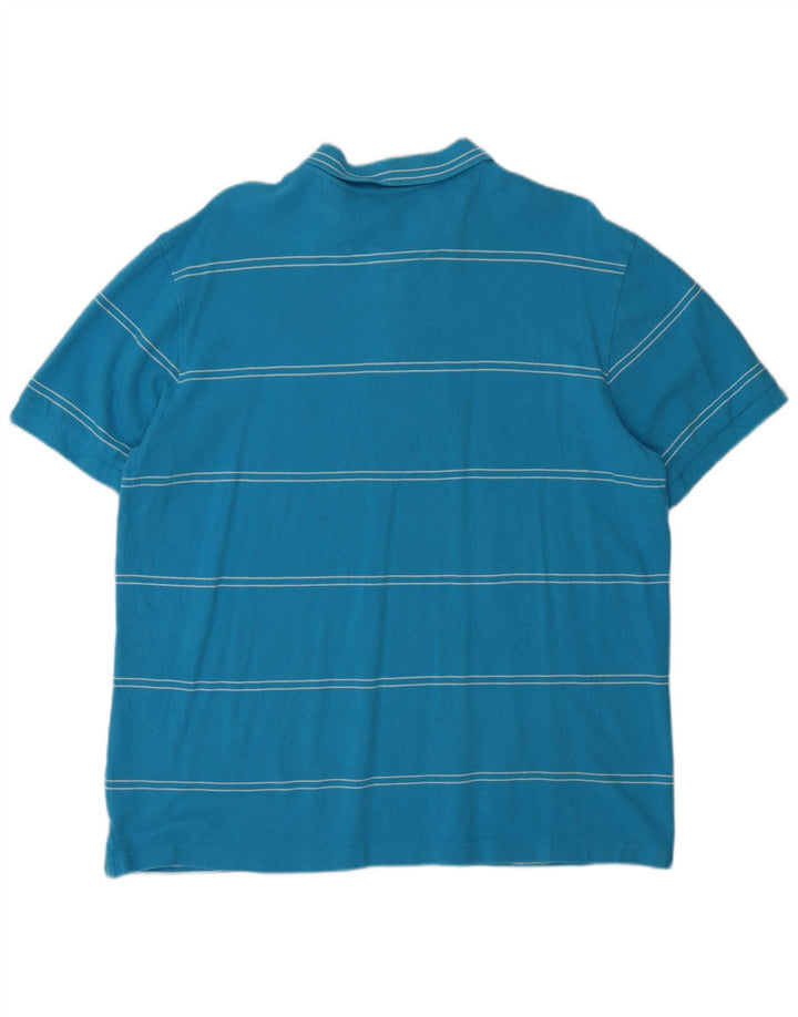 Chaps Polo Homme XL Bleu Rayé Coton