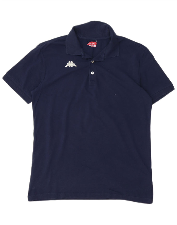 KAPPA Polo Homme Large Bleu Marine Coton