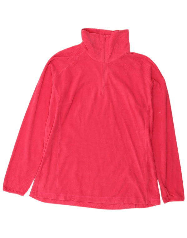Columbia Pull Polaire Col Zippé Femme UK 18 XL Rose Polyester