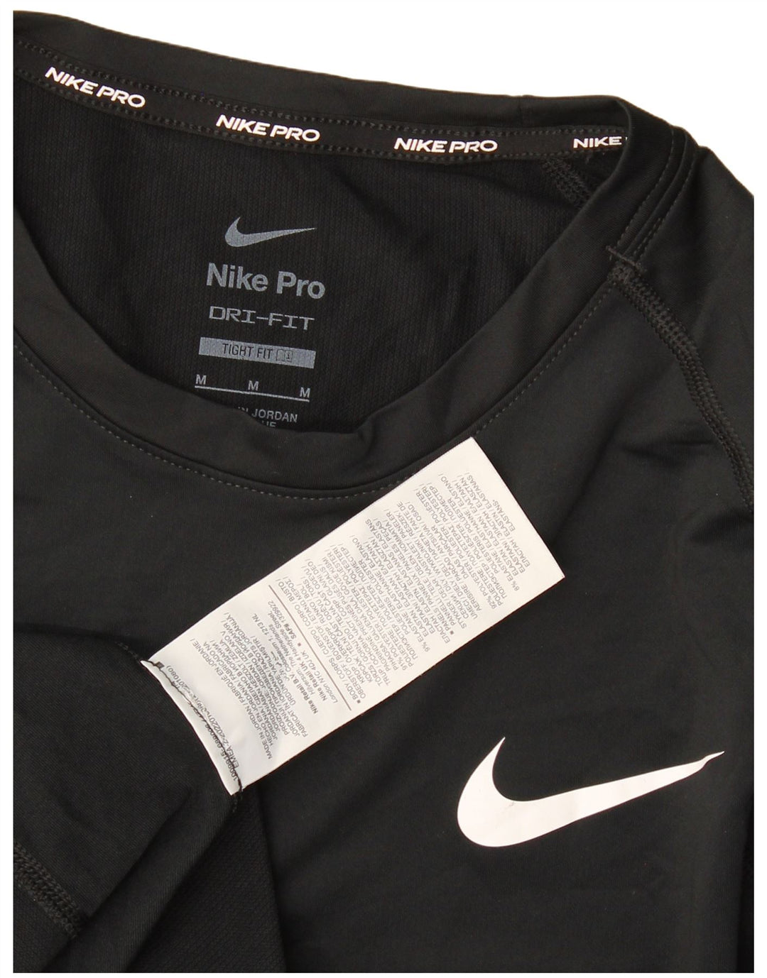 Nike Hommes Dri Fit T-Shirt Haut Noir Moyen Polyester