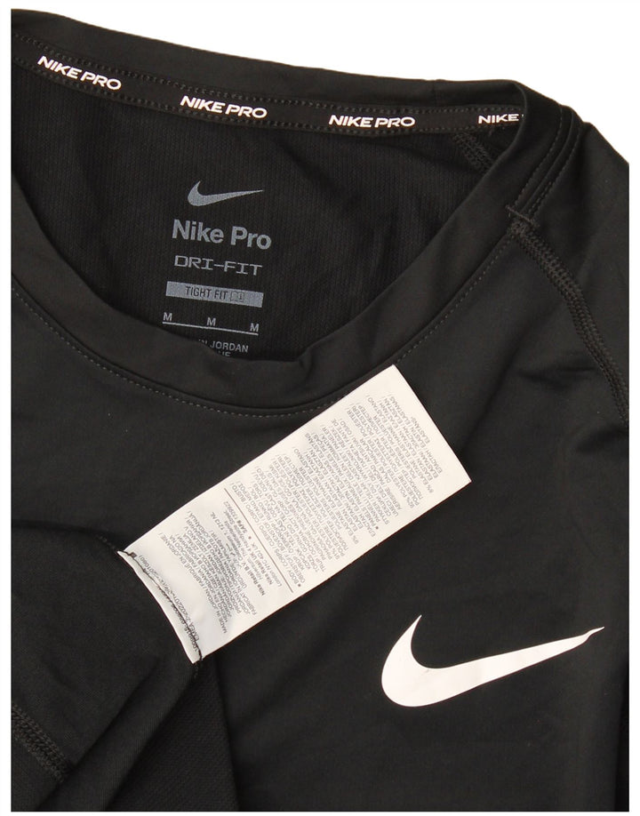 Nike Hommes Dri Fit T-Shirt Haut Noir Moyen Polyester