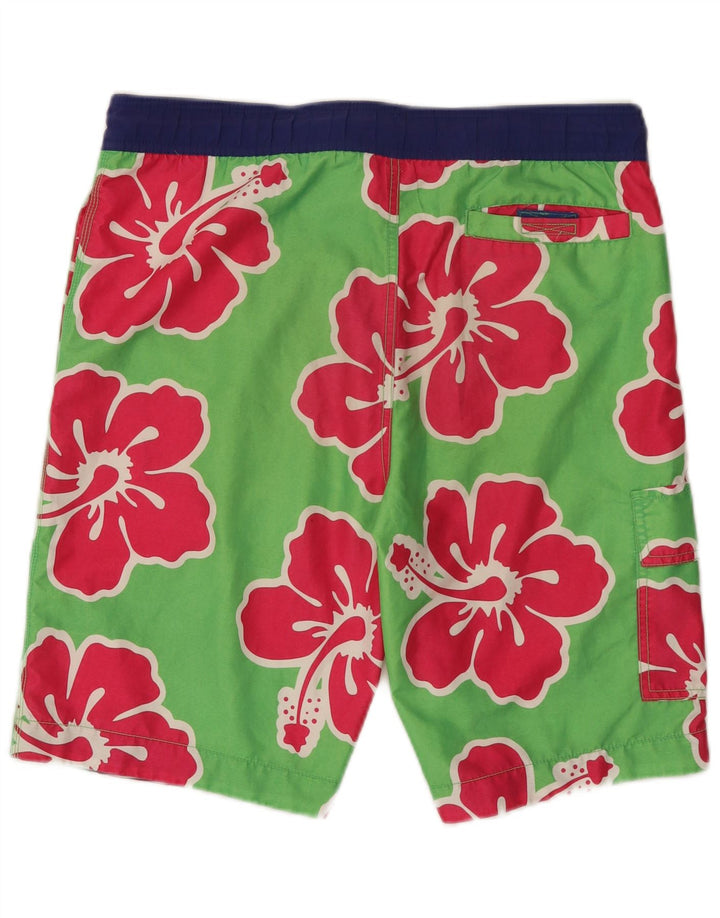 TOMMY HILFIGER Short de Bain Homme Petit Vert Floral Polyester