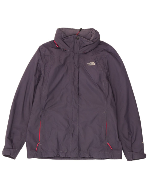 The North Face Veste coupe-vent à capuche pour femme UK 40 Large Violet Nylon