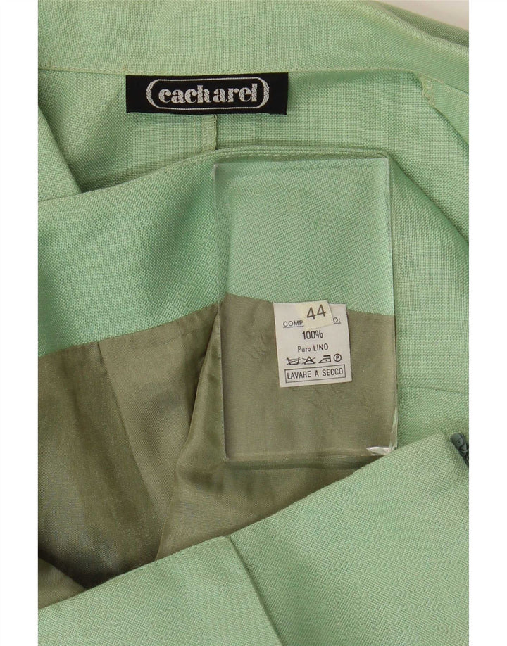 Cacharel Ensemble jupe 2 pièces à double boutonnage pour femme IT 44 Medium W28 Vert