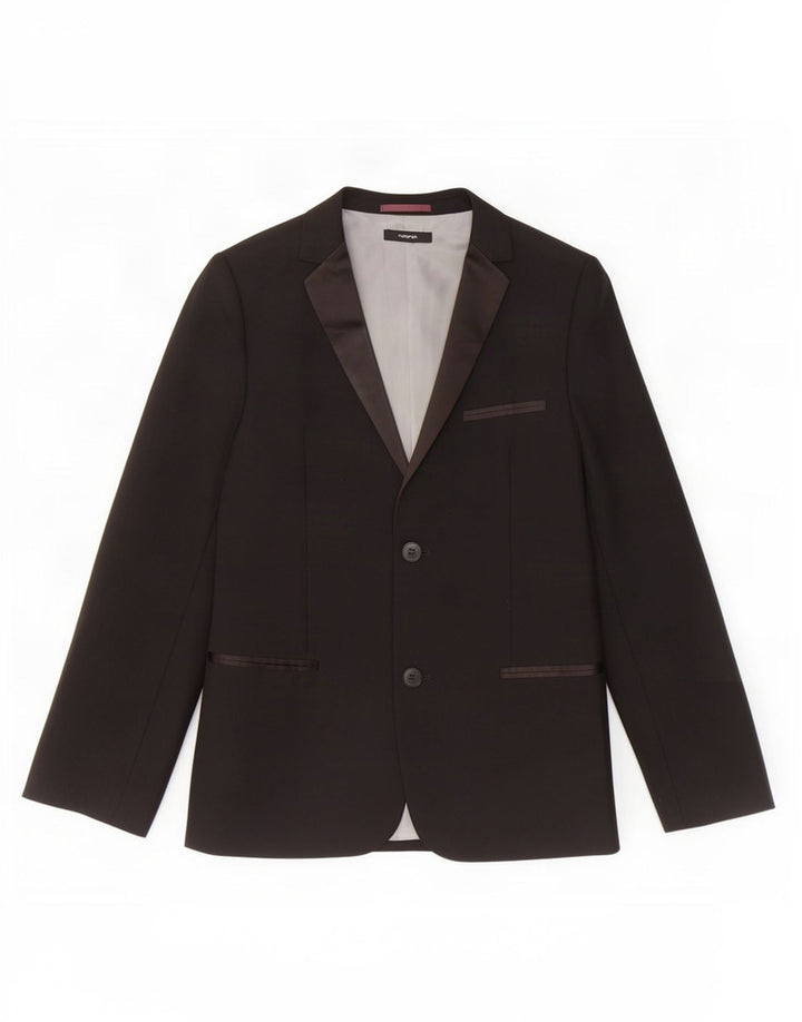 Marks & Spencer Veste blazer autographe à 2 boutons pour femme UK 10 Small Noir