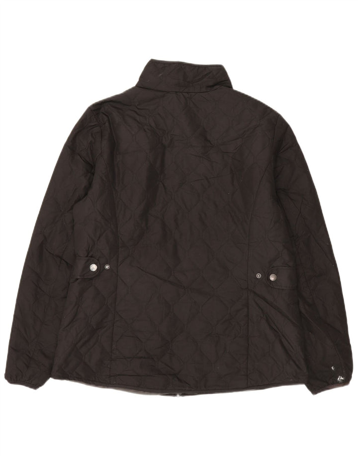 Eddie Bauer Veste matelassée pour femme UK 16 Large Noir Polyester