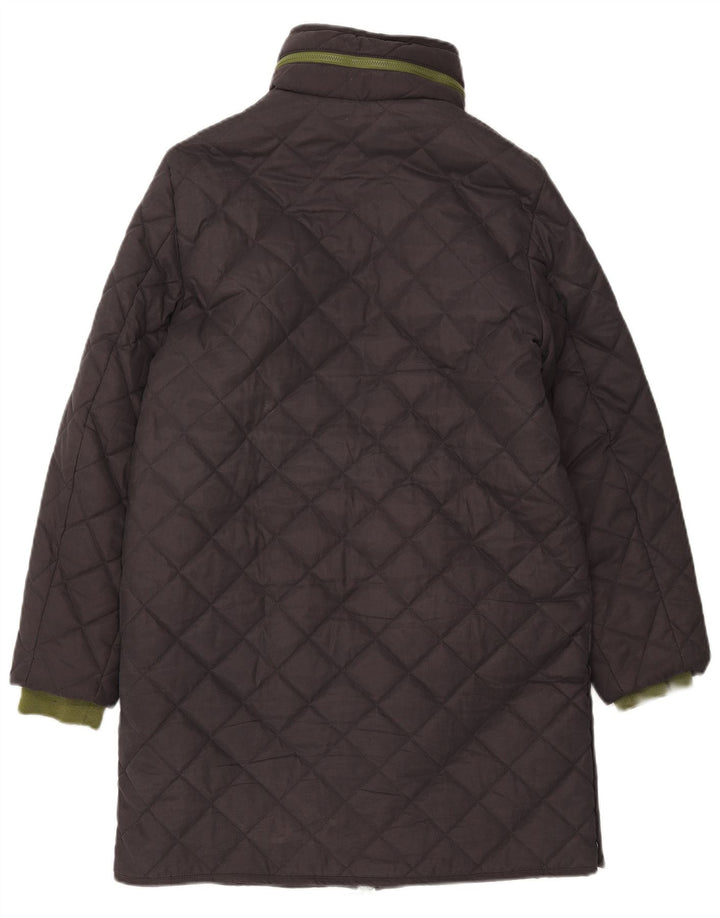 Manteau matelassé à capuche White Stuff pour femme UK 10 Small Gris Polyester