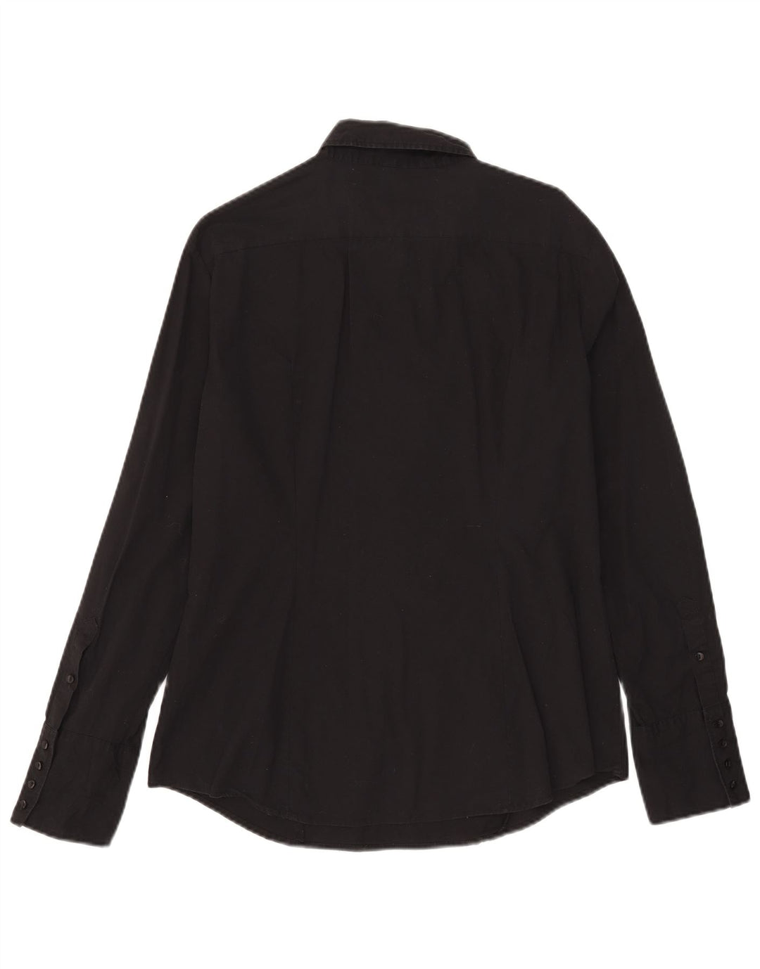 Benetton Chemise Pull Femme UK 18 XL Noir Coton