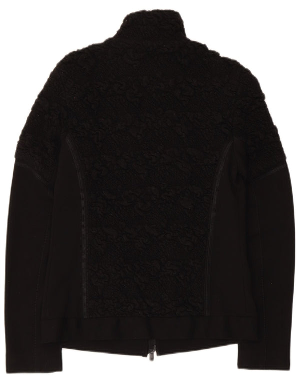 Beate Heymann Pull cardigan pour femme UK 10 Petite laine noire