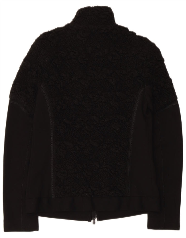 Beate Heymann Pull cardigan pour femme UK 10 Petite laine noire