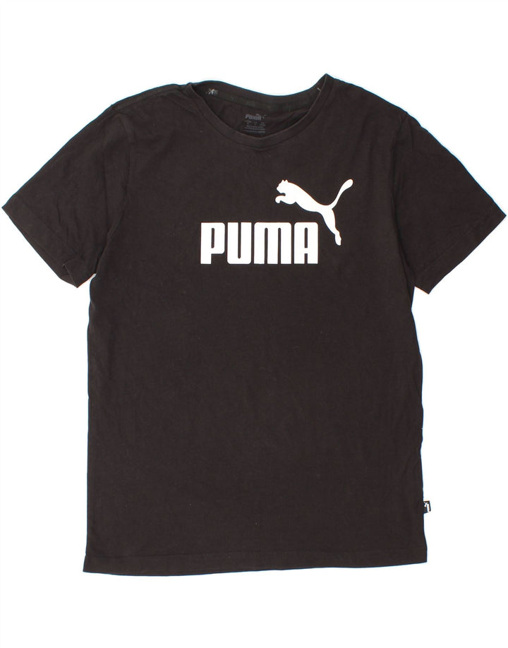 PUMA Mens Graphic T-Shirt Top Small Black Cotton Vintage Puma and Second-Hand Puma from Messina Hembry 