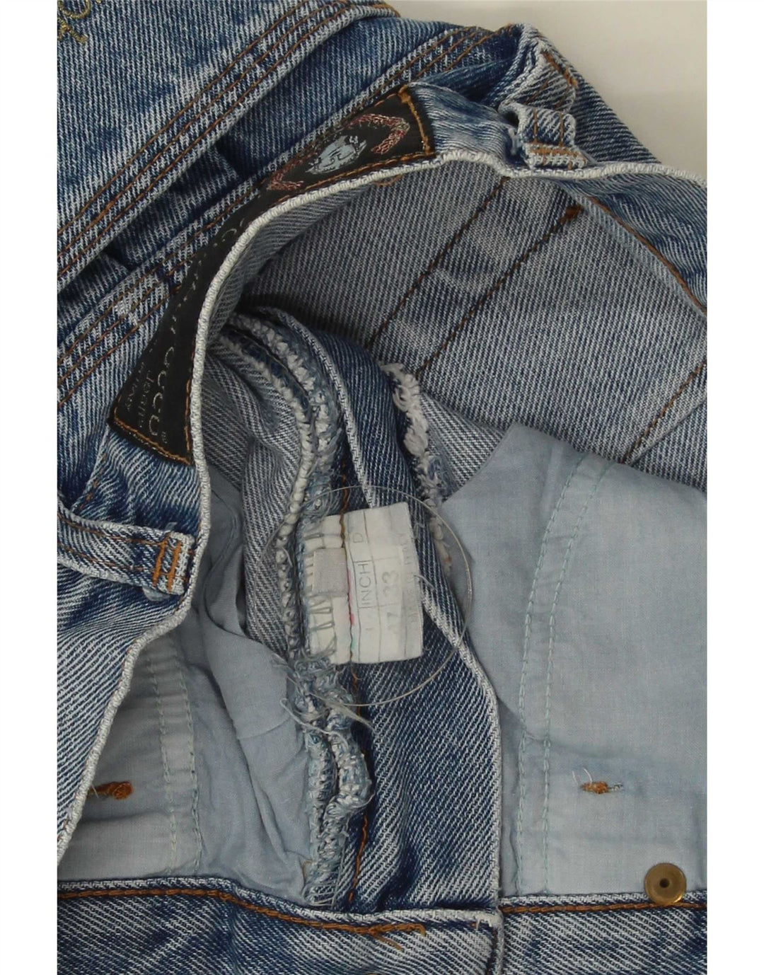 Roccobarocco Jupe en Jean Femme W33 Grand Bleu Coton