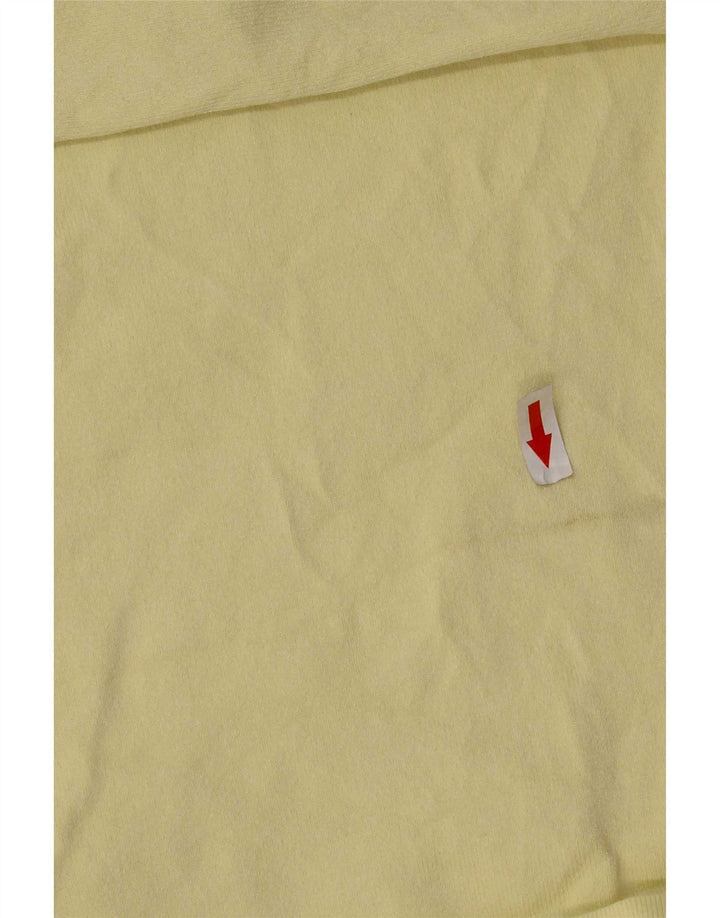 Zara Haut à épaules dénudées pour femme UK 16 Large Viscose Jaune