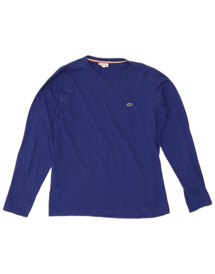 Lacoste Haut Garçon Manches Longues 15-16 ans Bleu Coton