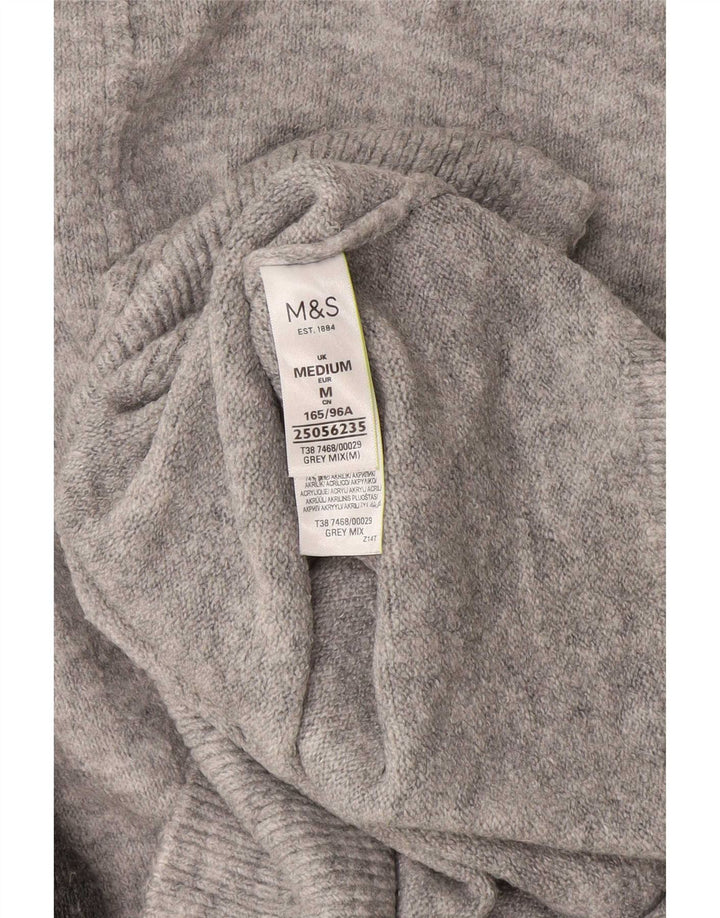 Marks & Spencer Pull col roulé pour femme Gris moyen UK 14