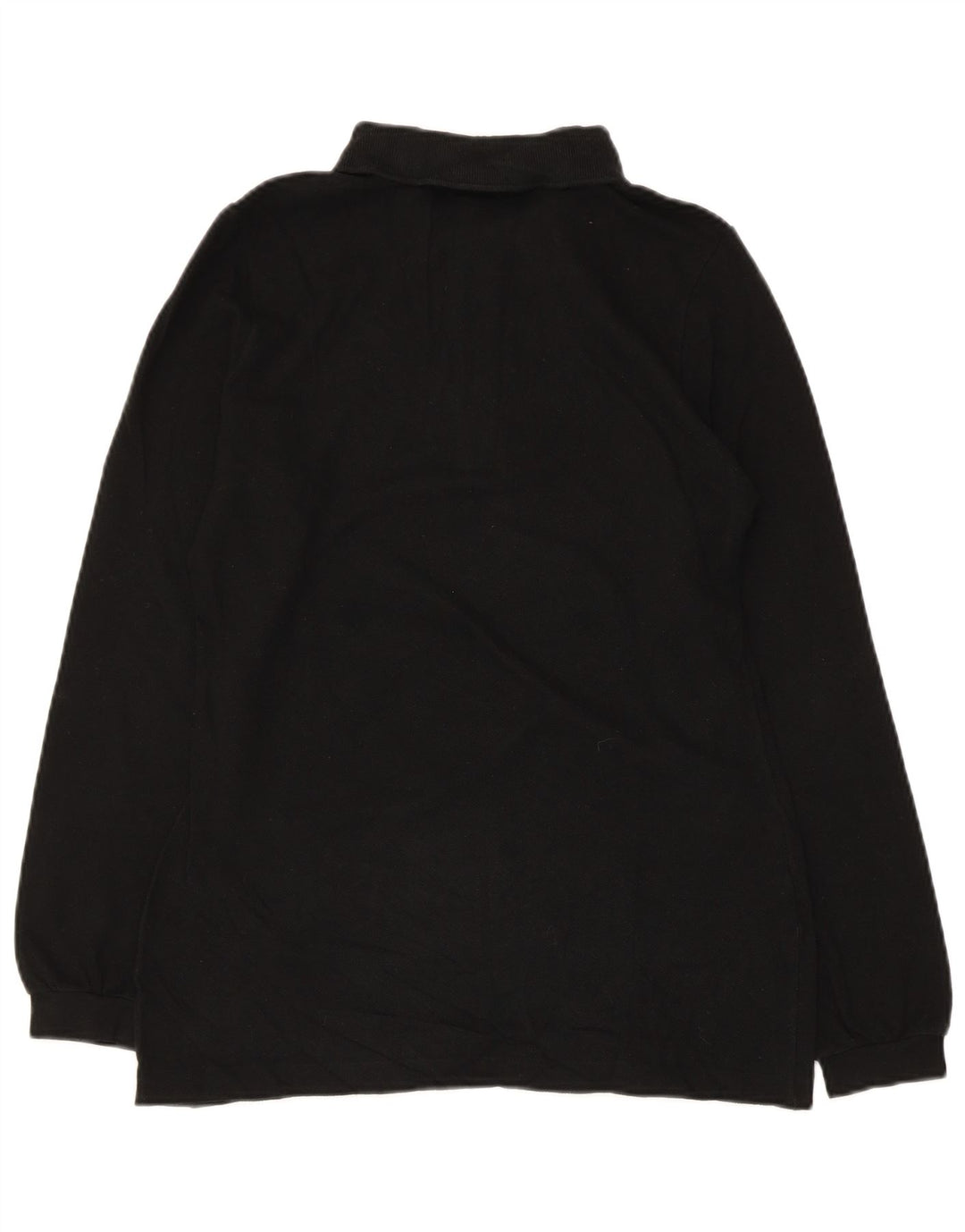 Lacoste Polo à manches longues femme taille 40 coton noir moyen