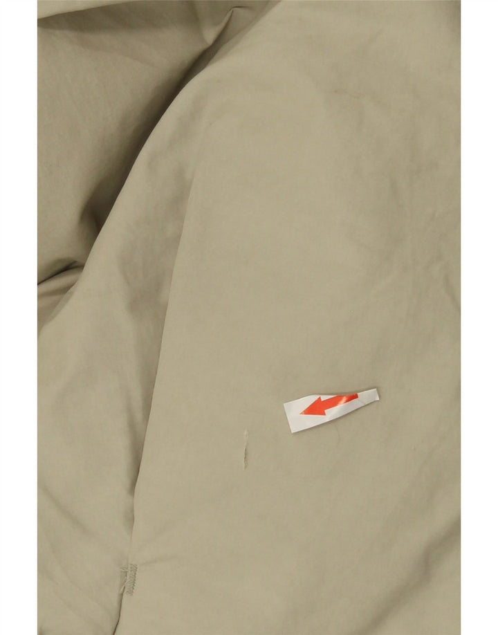 Zara Veste matelassée surdimensionnée pour femme UK 10 Petit coton gris