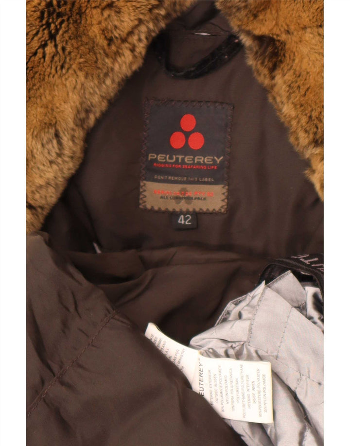 PEUTEREY Doudoune Femme IT 42 Marron Moyen Polyamide
