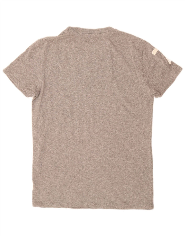 SUPERDRY T-Shirt Graphique Homme Gris Moyen Coton