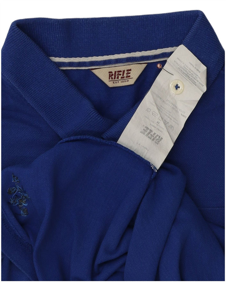Polo Homme Rifle Bleu Moyen Coton