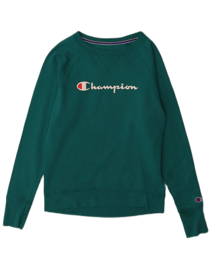 Champion Sweat-shirt graphique pour homme Petit vert Polyester