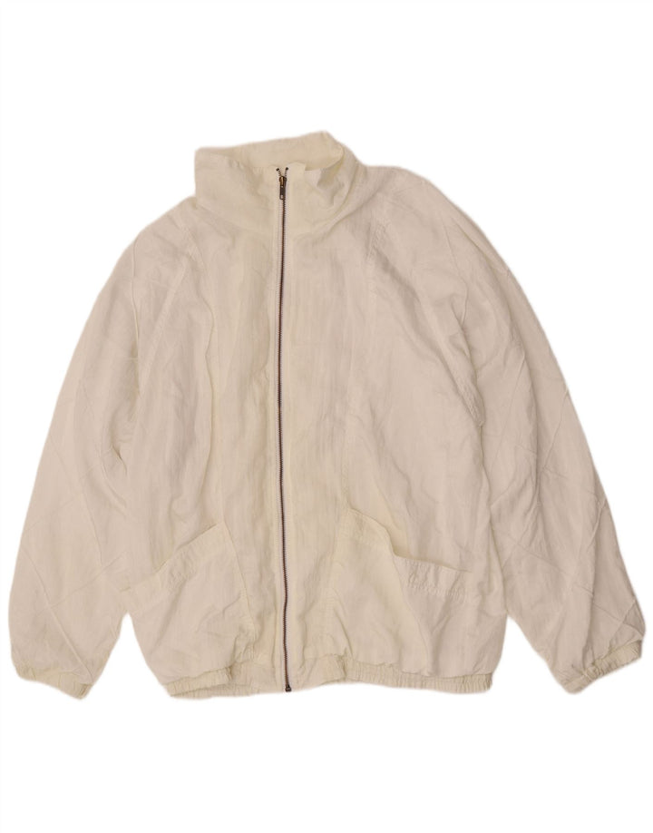 Active Veste Bomber Homme UK 44 2XL Blanc Polyamide