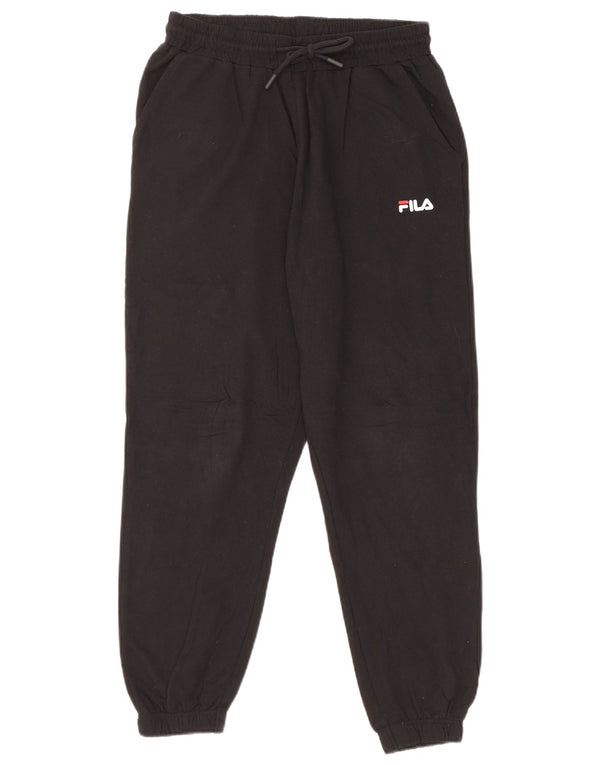 Fila Pantalon de survêtement pour femme Joggers UK 10 Small Noir Coton