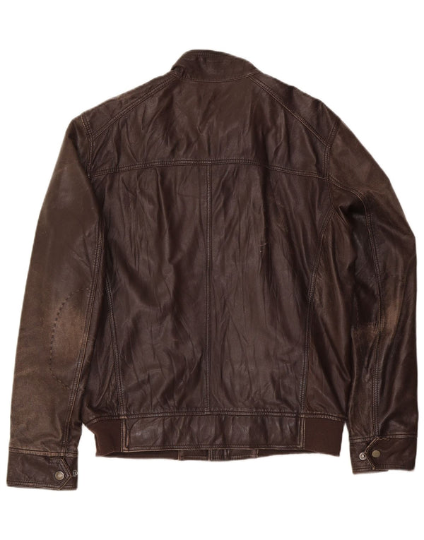 Conbipel Veste en Cuir Homme IT 50 Large Marron