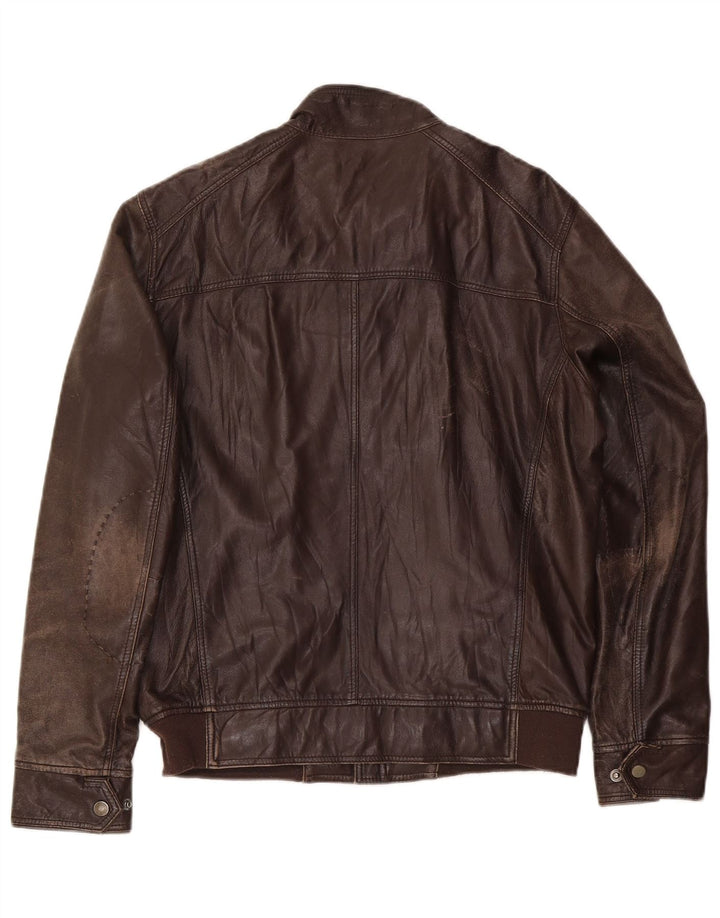 Conbipel Veste en Cuir Homme IT 50 Large Marron