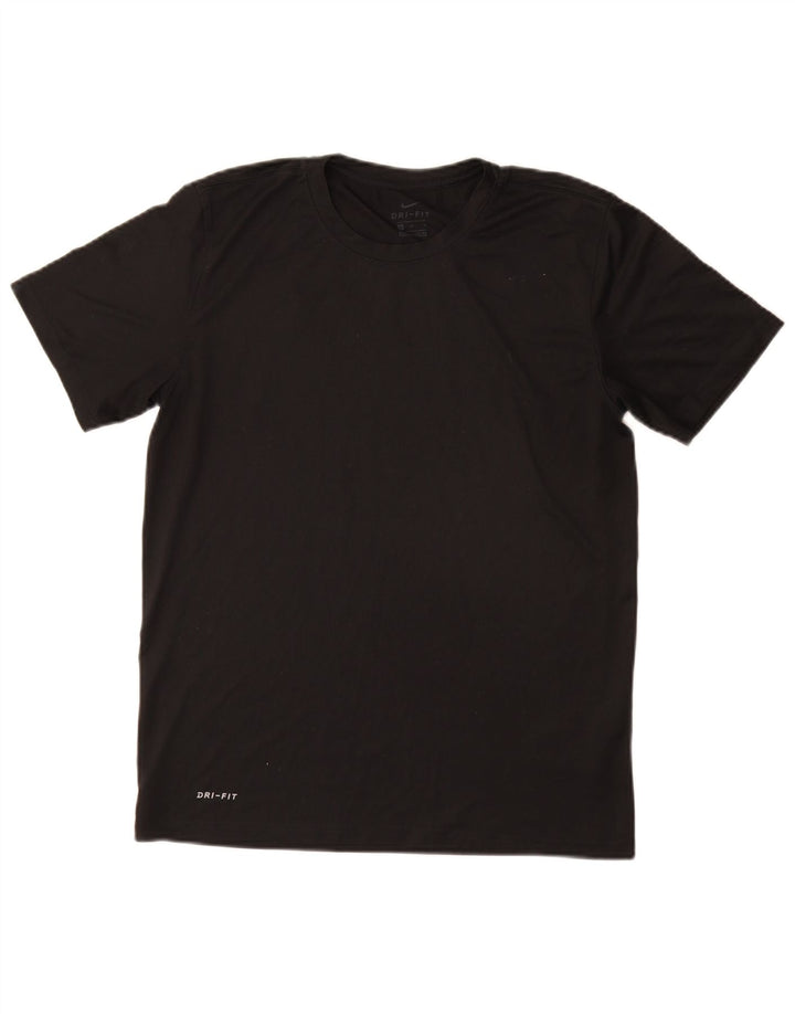 Nike Hommes Dri Fit T-Shirt Haut Noir Moyen Polyester