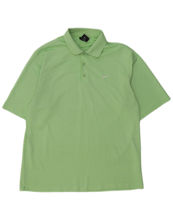 Nike Polo Homme UK 42/44 Large Vert Polyester