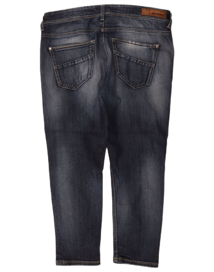 Meltin' Pot Jean Court Femme W29 L24 Bleu Coton