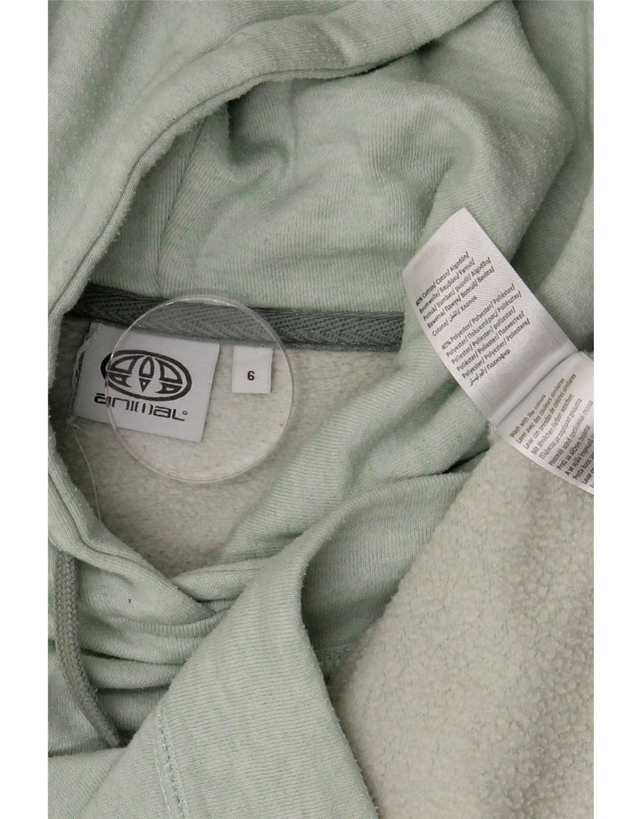 Animal Pull à capuche pour femme UK 6 XS Vert Polyester