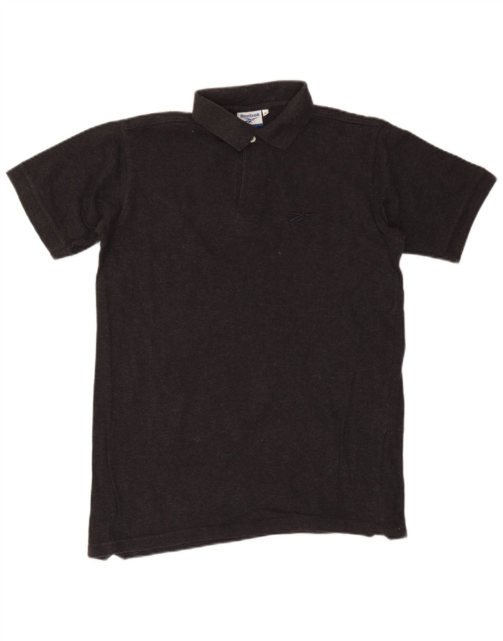 REEBOK Polo Homme Gris Moyen Coton