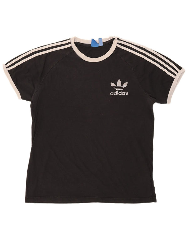 Adidas T-Shirt Homme Haut Large Noir Colourblock Coton