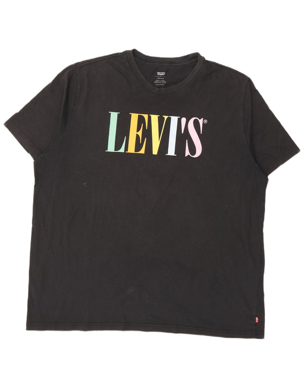 Levi's T-Shirt Graphique Coupe Relax Homme 2XL Noir Coton