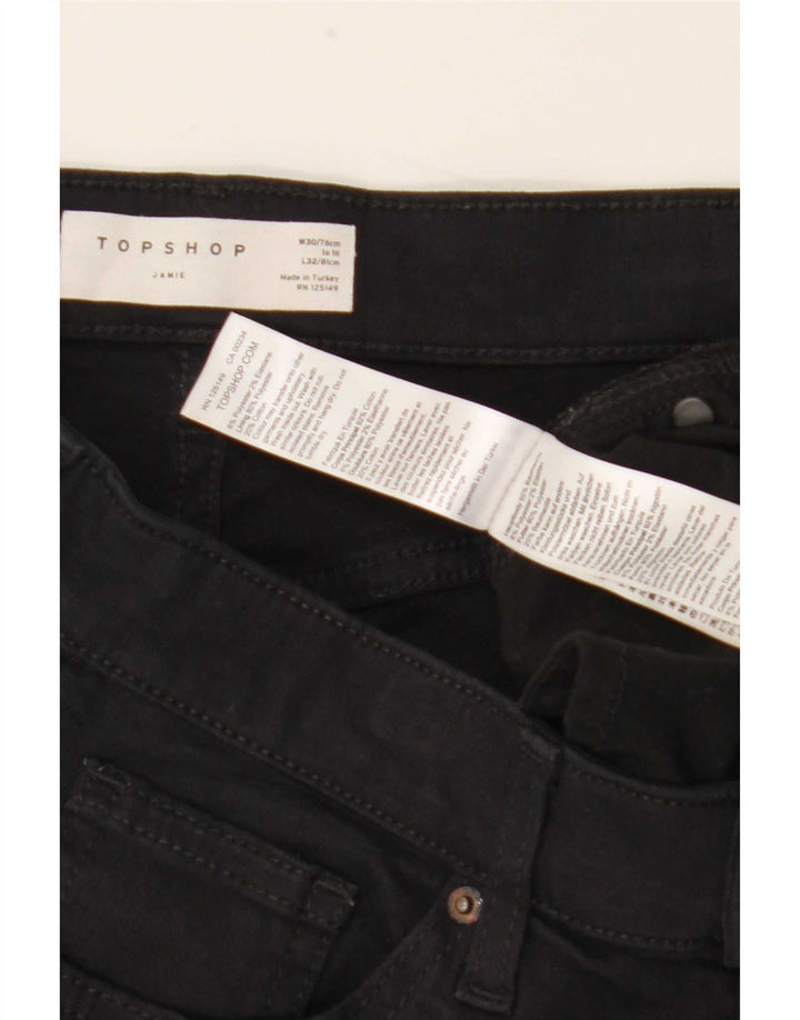 Topshop Jean skinny femme W30 L32 Noir Polyester
