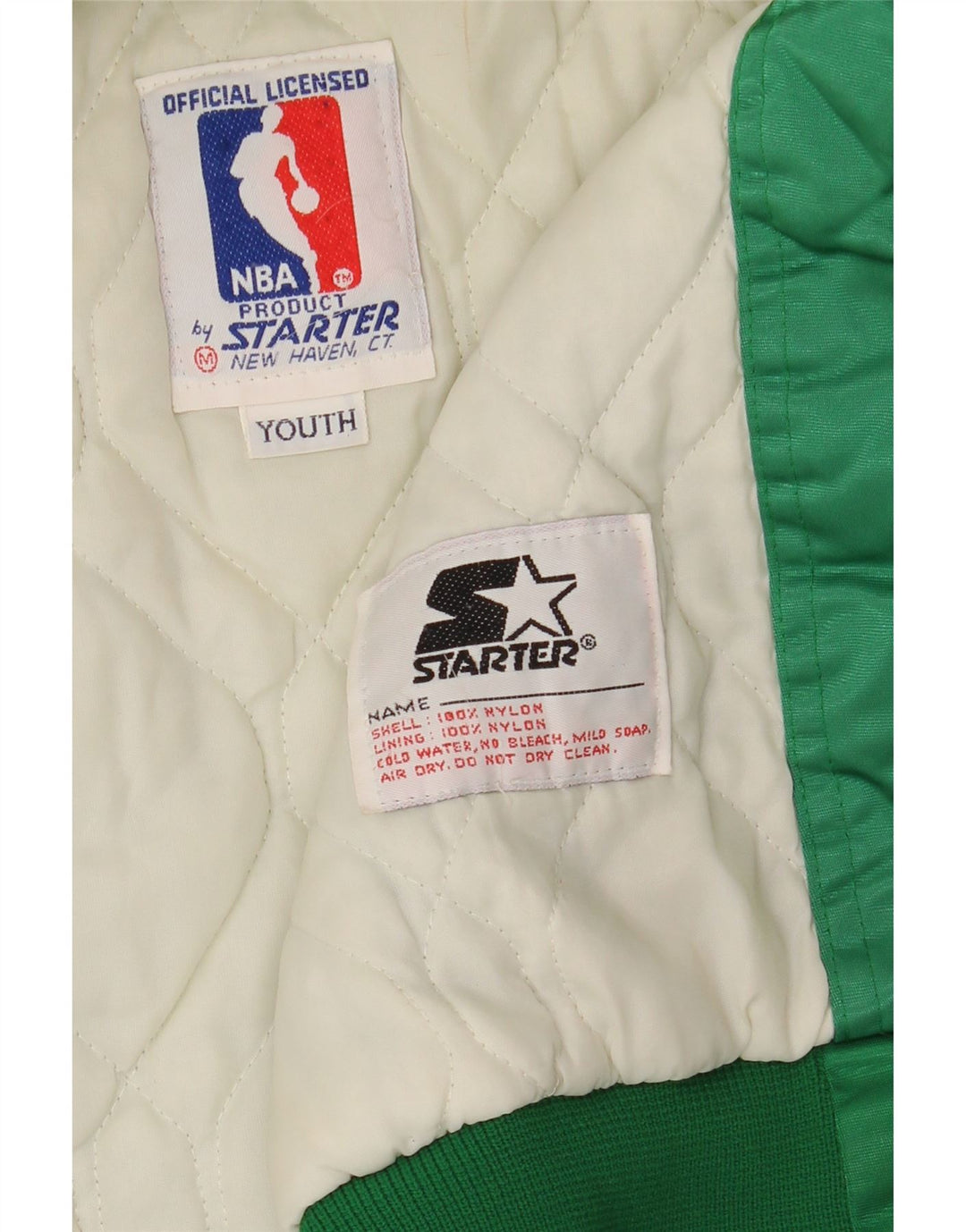 STARTER Veste bomber graphique Celtics Graphic pour garçon 9-10 ans en nylon vert moyen