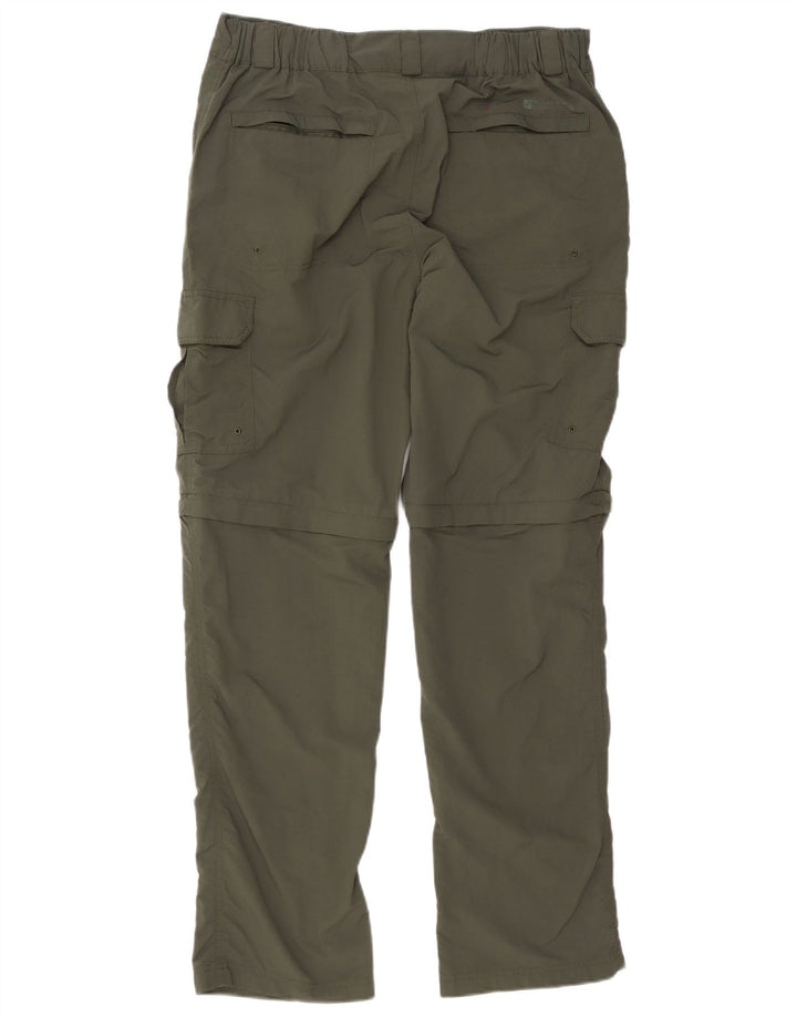 Mountain Warehouse Pantalon cargo droit pour homme W34 L32 Vert Polyester