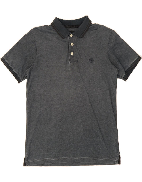 TIMBERLAND Polo Homme Regular Fit Large Bleu Marine Coton