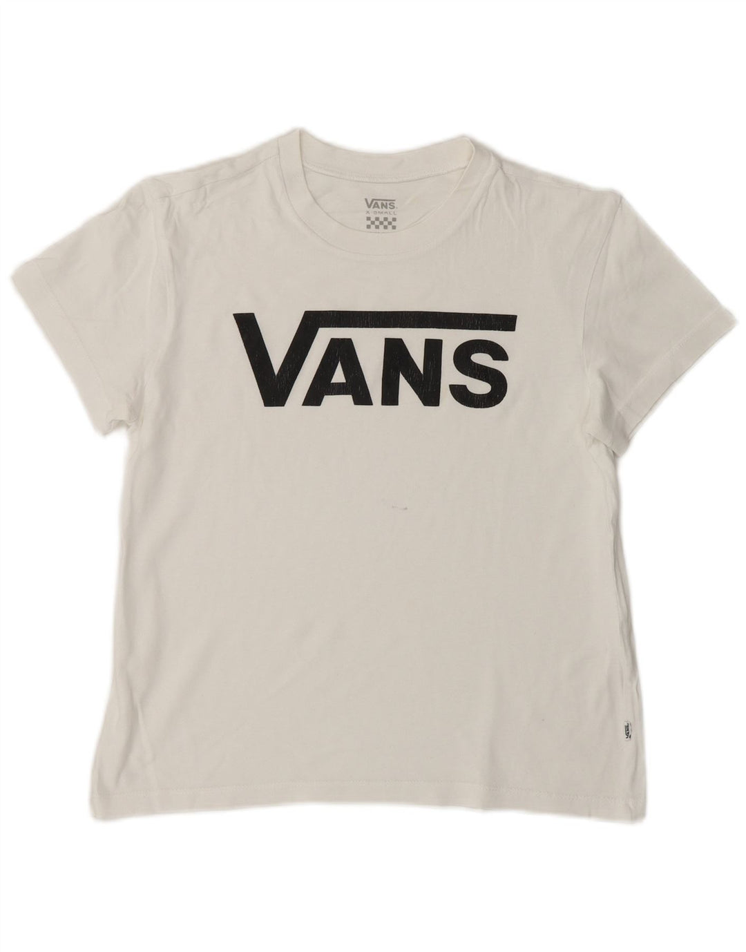VANS T-shirt graphique pour femme UK 6 XS Blanc