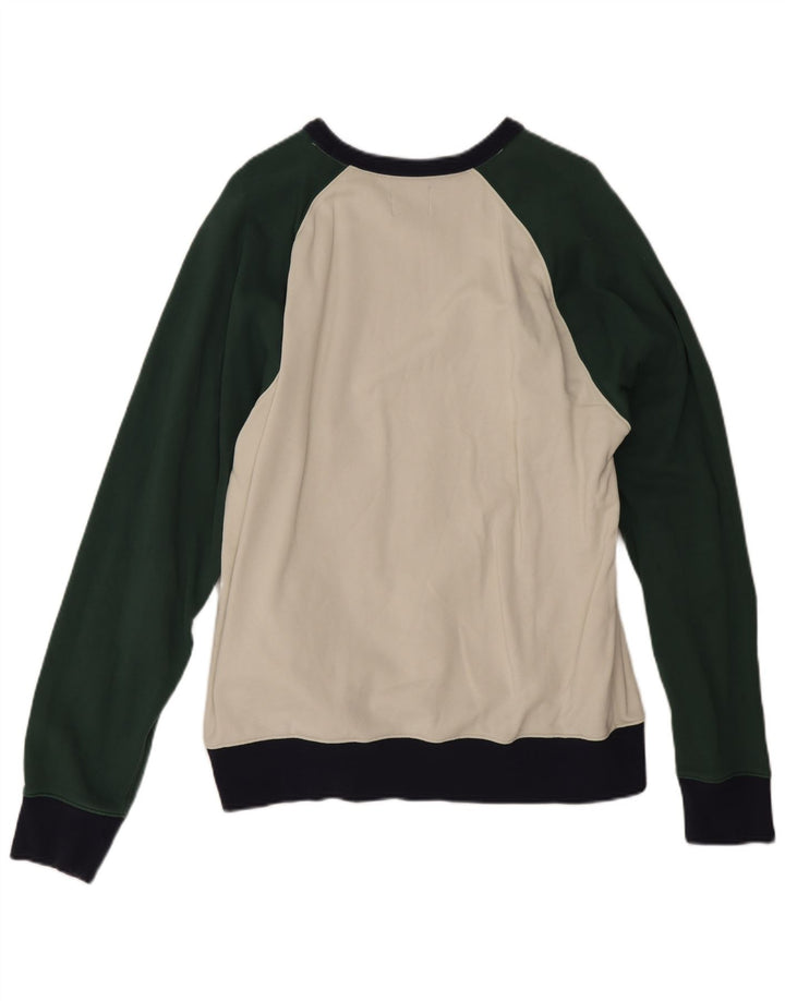 J. Crew Sweat-shirt pour homme XL en coton color block multicolore