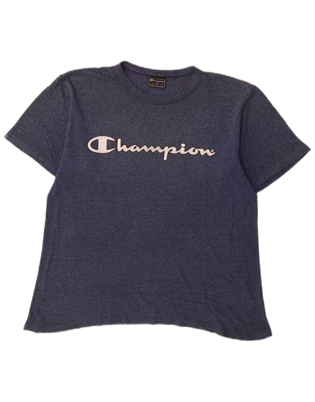 Champion T-Shirt Graphique Homme Bleu Marine Moyen Coton