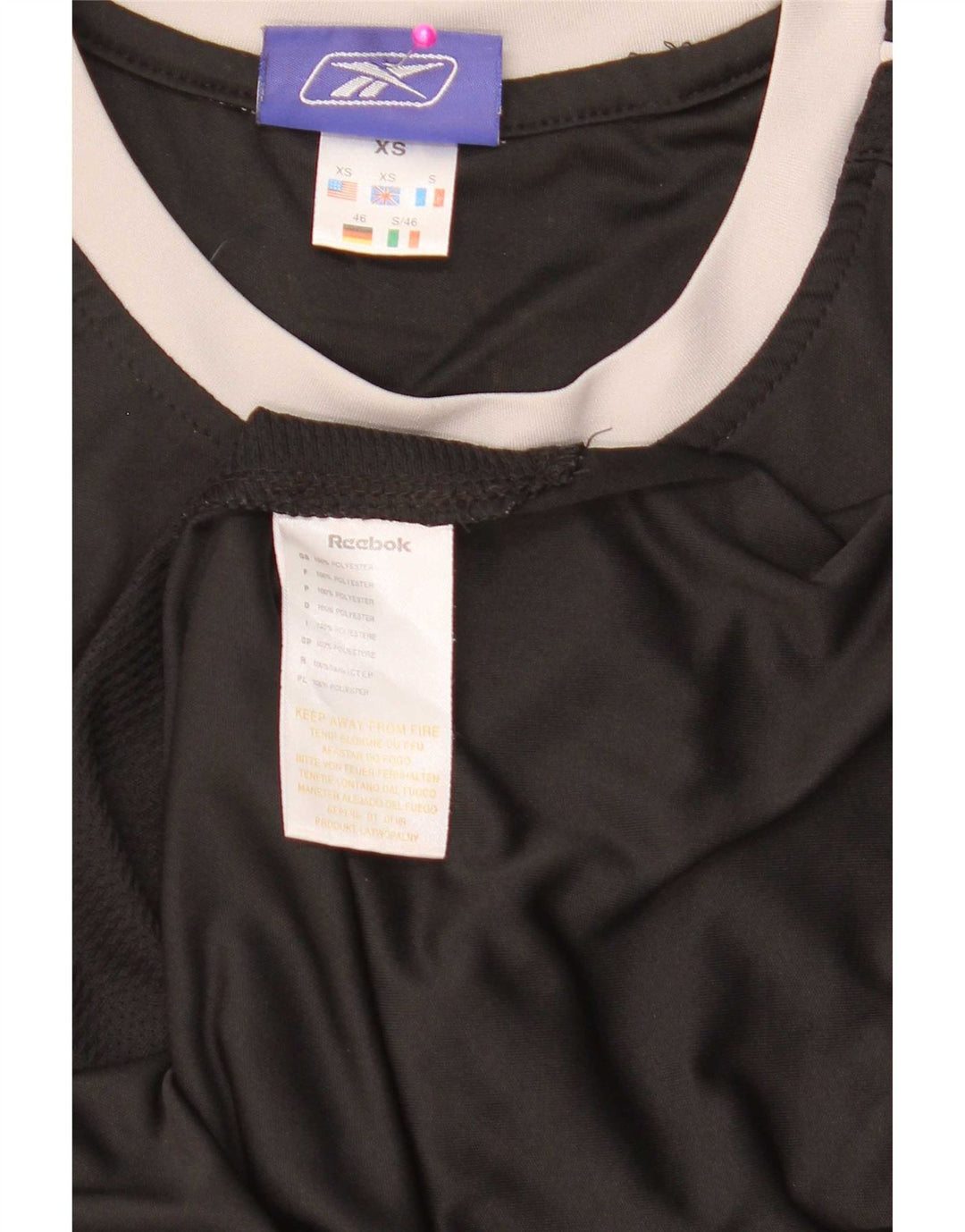 Reebok Débardeur Graphic XS Homme Noir Colourblock Polyester