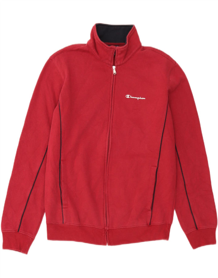 Champion Veste de Survêtement Homme Rayé Rouge Moyen
