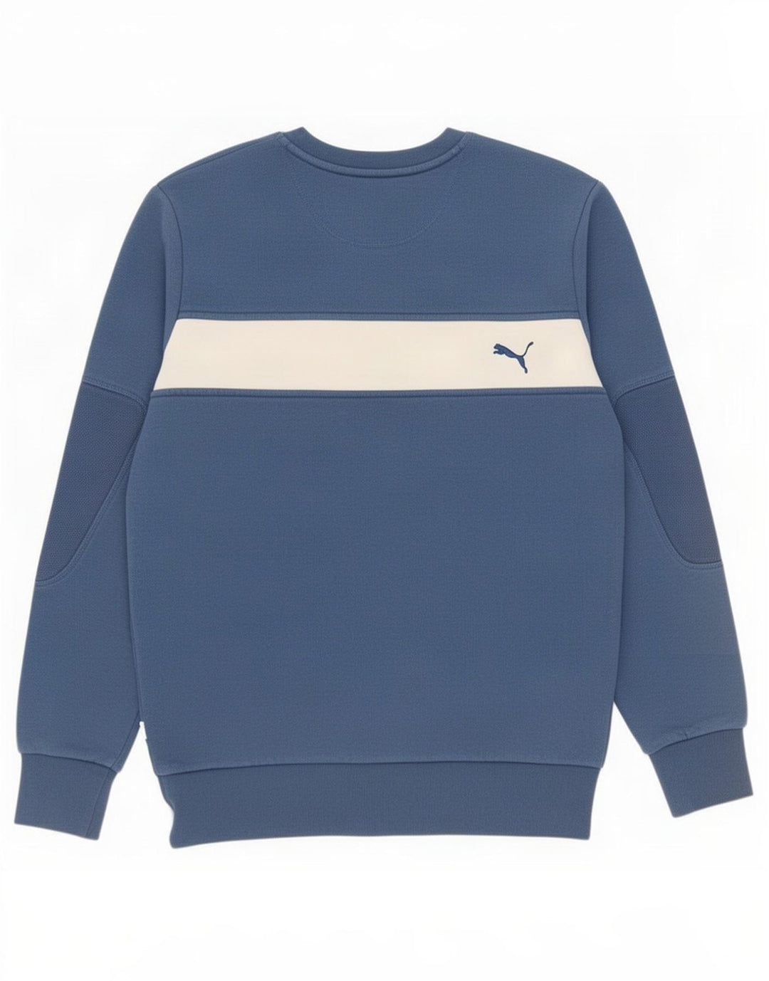 Puma Sweatshirt Graphic Sweatshirt Jumper Small Homme Bleu Colorblock