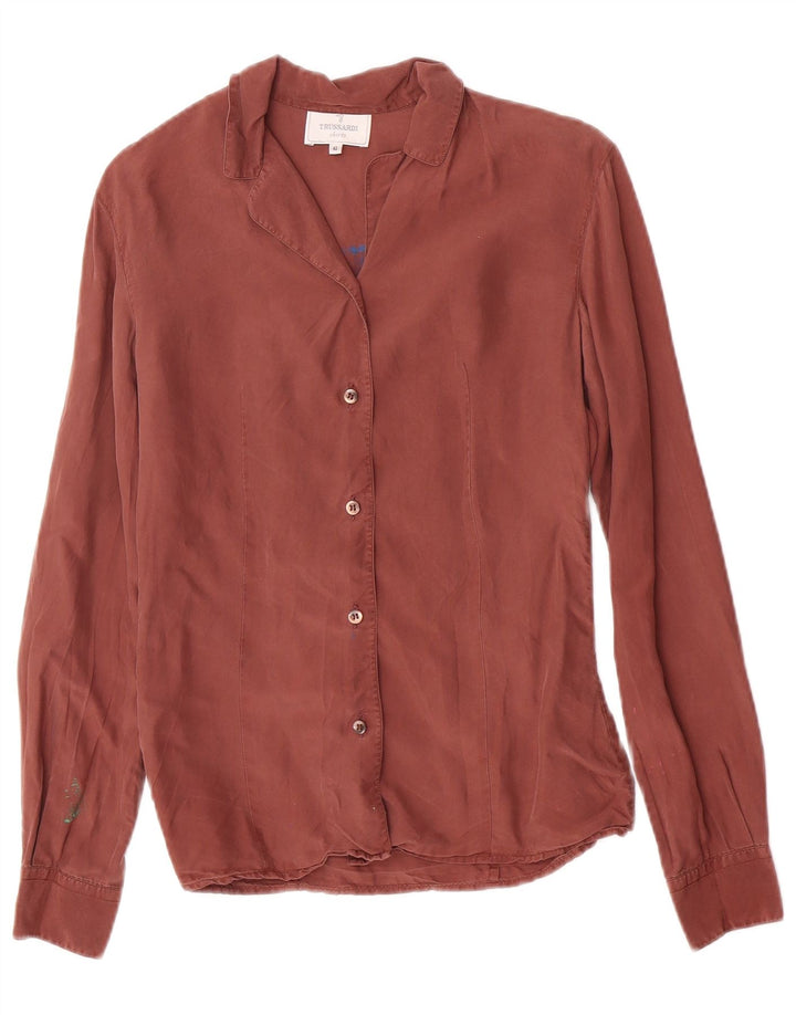 Trussardi Chemise IT 42 Marron Moyen Femme